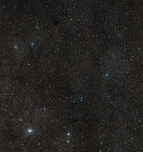 Wide-field view of the sky around the planetary nebula Henize 2-428