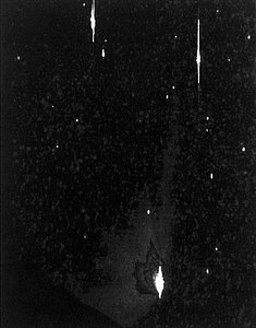 Comet Halley's multiple tails