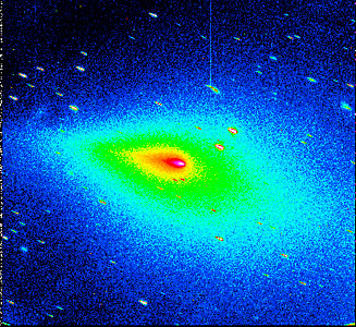 Peculiar Coma Shape of Comet Schwassmann-Wachmann 3