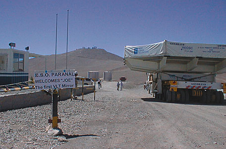 The 8.2-m VLT Mirror: Finally in Paranal