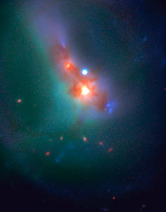 Centre of Merging Galaxy System ESO202-G23