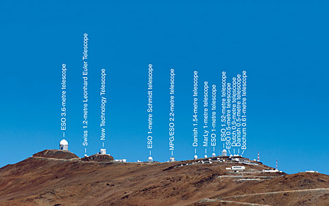 La Silla Ridge (annotated)