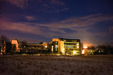 ESO Headquarters Moonrise