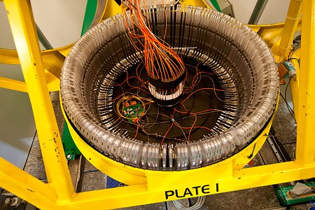 Part of the multi-object spectrograph FLAMES on the VLT.