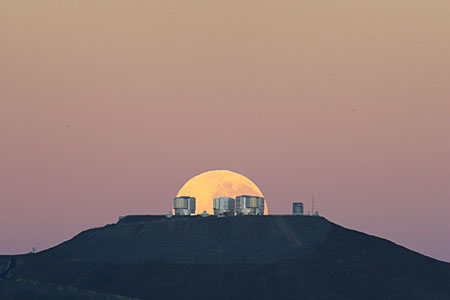 Dramatic Moonset