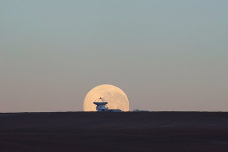 Dramatic Moonset