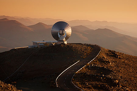 SEST at La Silla at Sunset