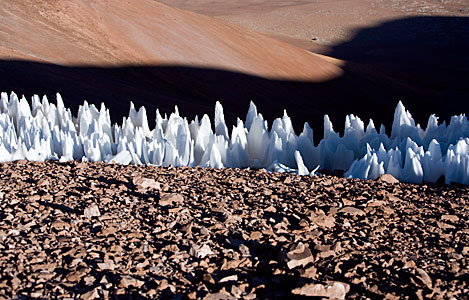 Penitentes Ice Formations