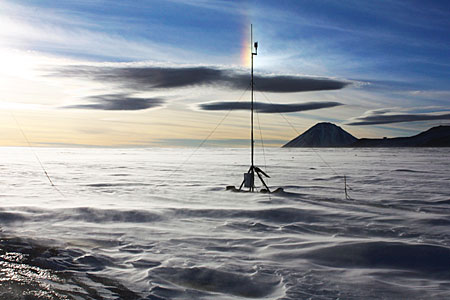 A sundog in tke sky