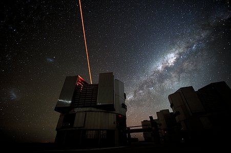 Galactic backdrop