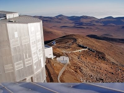 View above a VLT Unit Telescope