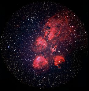 Cat's Paw Print in the Scorpius Constellation