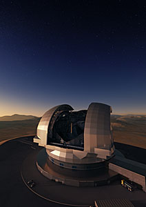 Artist's conception of the future E-ELT