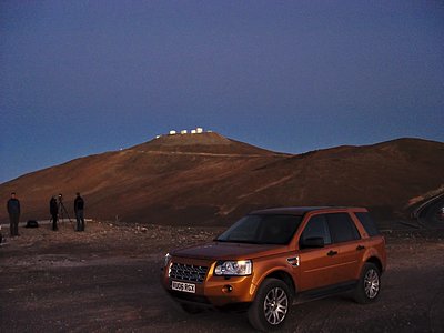 Land Rover commercial shooting at Paranal
