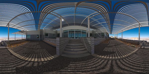 Panoramic view outside the OSF