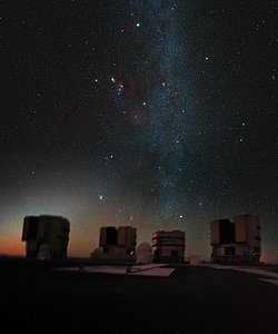 Orion above the VLT