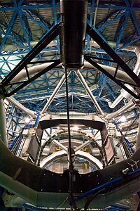 Inside view of a VLT Unit Telescope