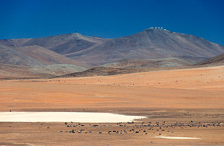 Paranal’s Telescopes in the Distance