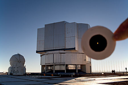 Partial Solar Eclipse over the VLT