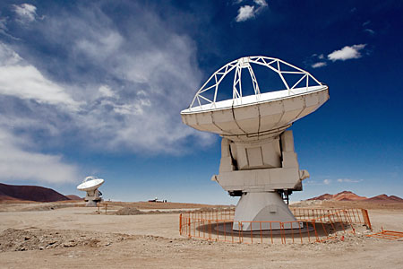 ALMA Antennas on Chajnantor