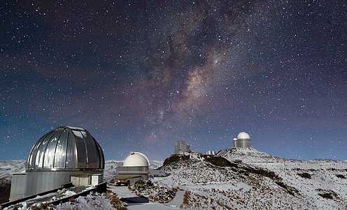 Milky Way Shines over Snowy La Silla