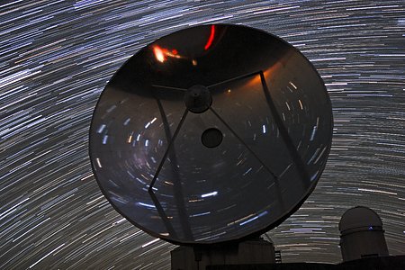 Dizzying Star Trails over SEST