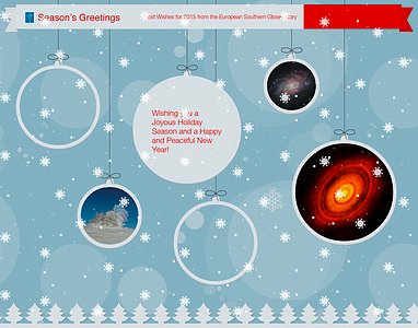 Season’s Greetings from the European Southern Observatory!