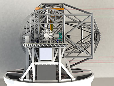 E-ELT 3D rendering