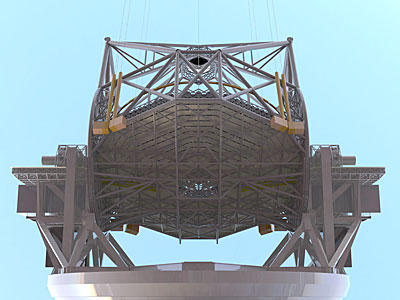 E-ELT 3D rendering