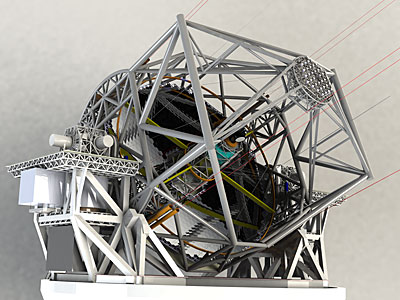 E-ELT 3D rendering