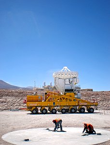 ALMA antenna moving home