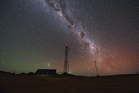 Cerro Armazones at night