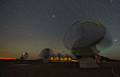Dancing telescopes