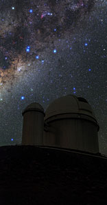 Milky Way Stretches Over ESO 3.6-m Telescope