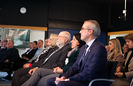 Audience at Visitor Centre Unveiling Signing Event