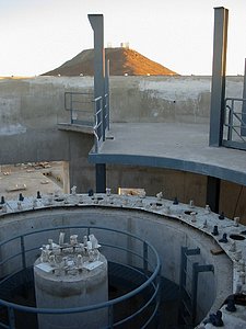 The VISTA telescope pier