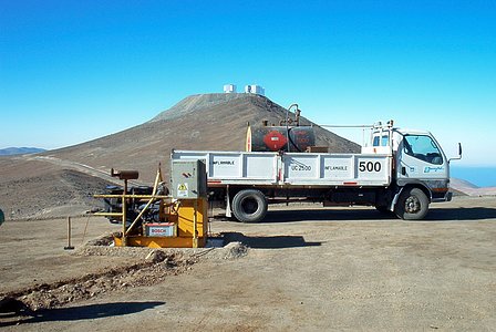 The VISTA site during construction.