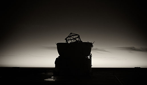 Silhouette of VLT Auxiliary Telescope