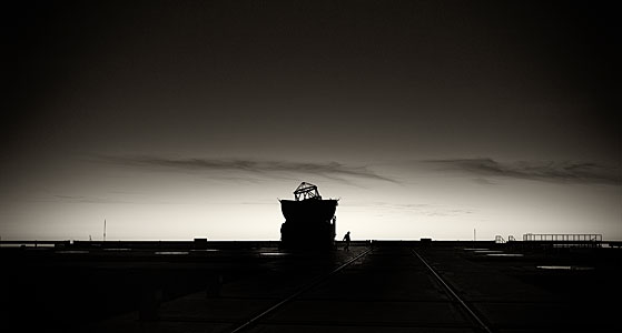 Silhouette of VLT Auxiliary Telescope