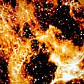 Honeycomb structure around SN 1987A