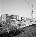 Headquarters exterior under construction
