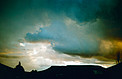Dramatic sky above the Table Mountain
