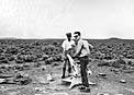 Crewmembers at Flathill observing site