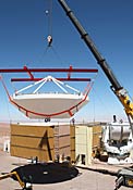Assembly of Second European ALMA Antenna