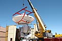 Assembly of Second European ALMA Antenna