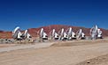 Eight ALMA antennas on Chajnantor