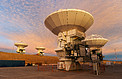 Dramatic Sunset over the ALMA OSF