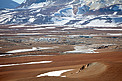 Snow at the Chajnantor plateau