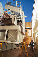 Construction of an ALMA antenna