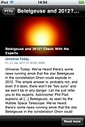 Screenshot of the free Portal to the Universe App